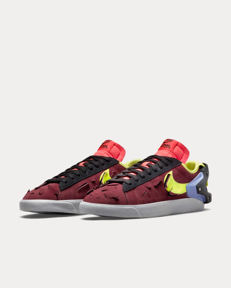 Nike x ACRONYM ® Blazer Low Night Maroon Low Top Sneakers - 3