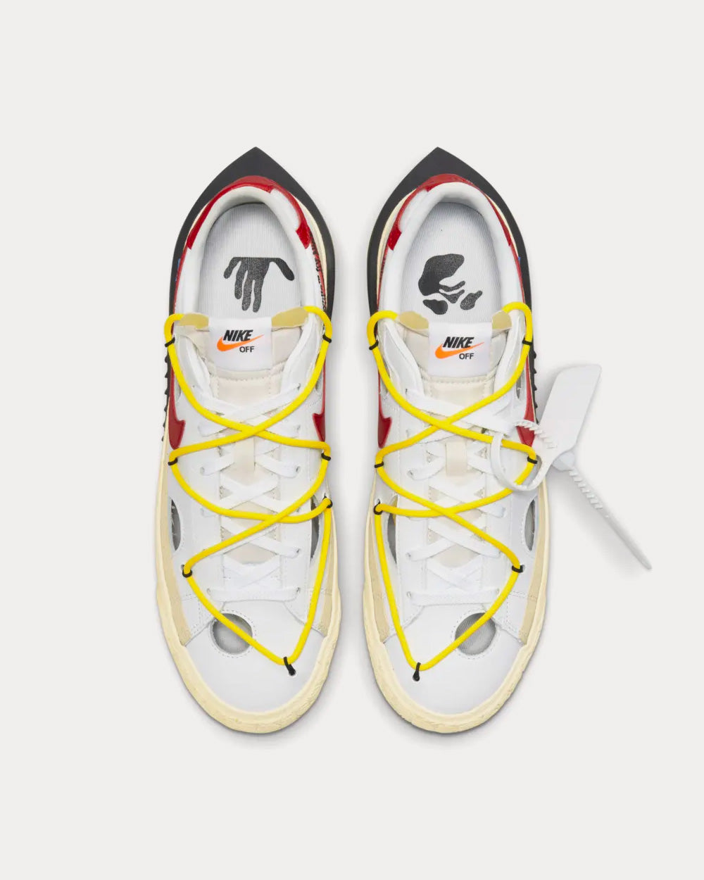 Nike x Off White Blazer Low White and University Red Low Top Sneakers Sneak in Peace