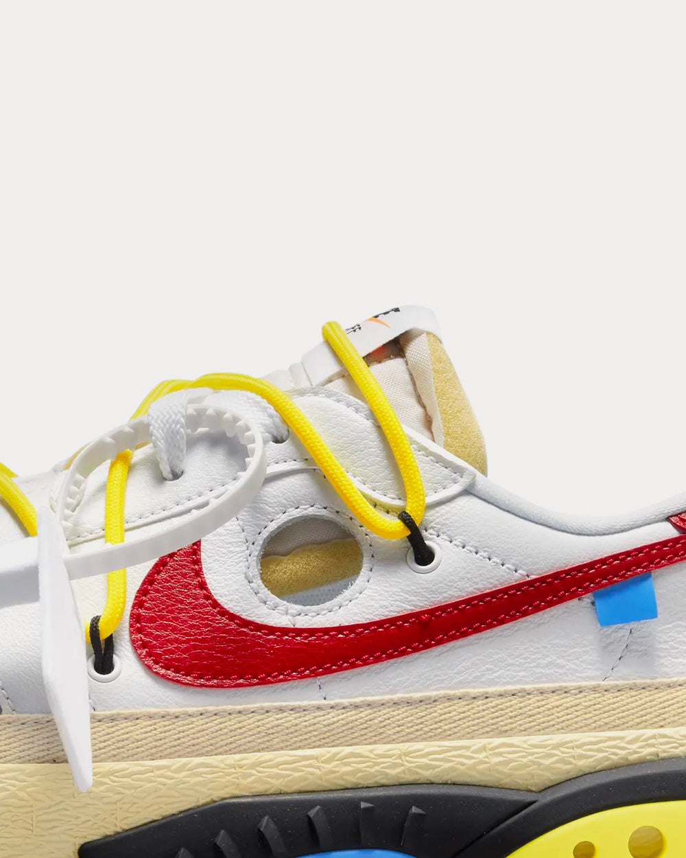 Nike x Off-White Blazer Low White and University Red Low Top Sneakers - 6