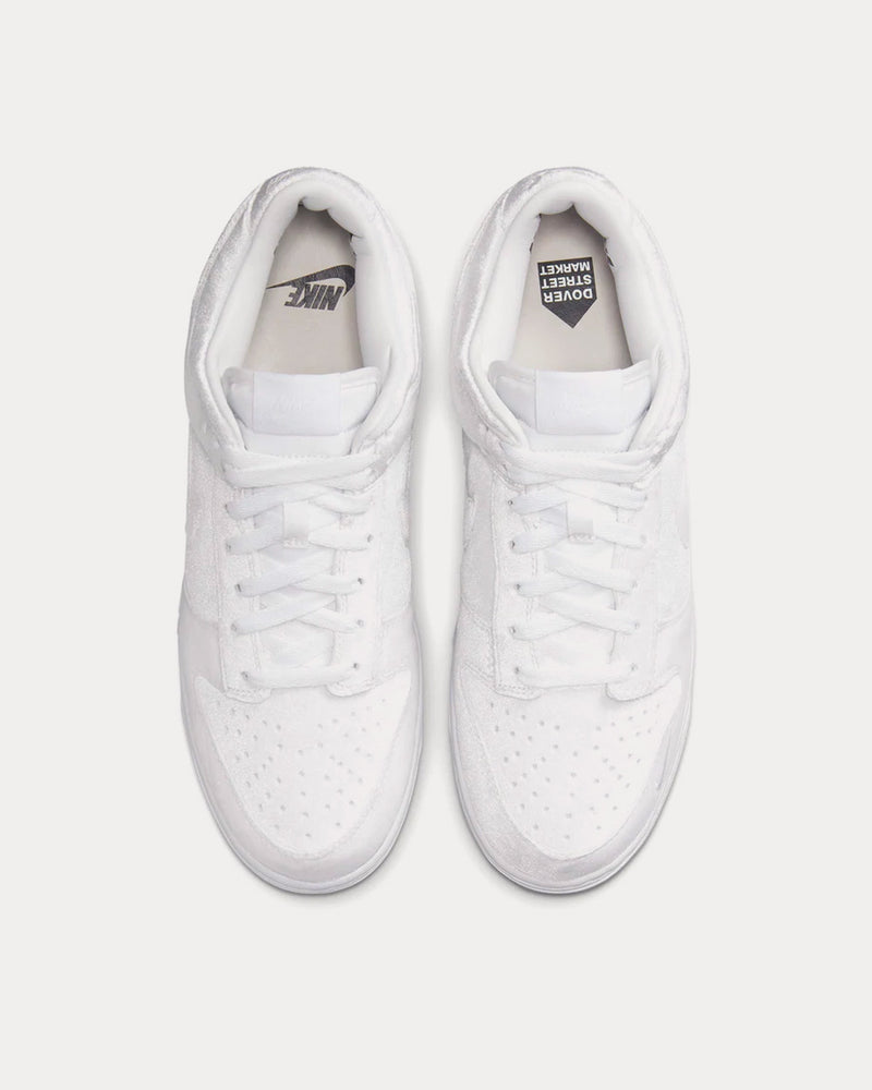 Nike x Comme des Garçons Dunk Low Velvet White Low Top Sneakers - 2