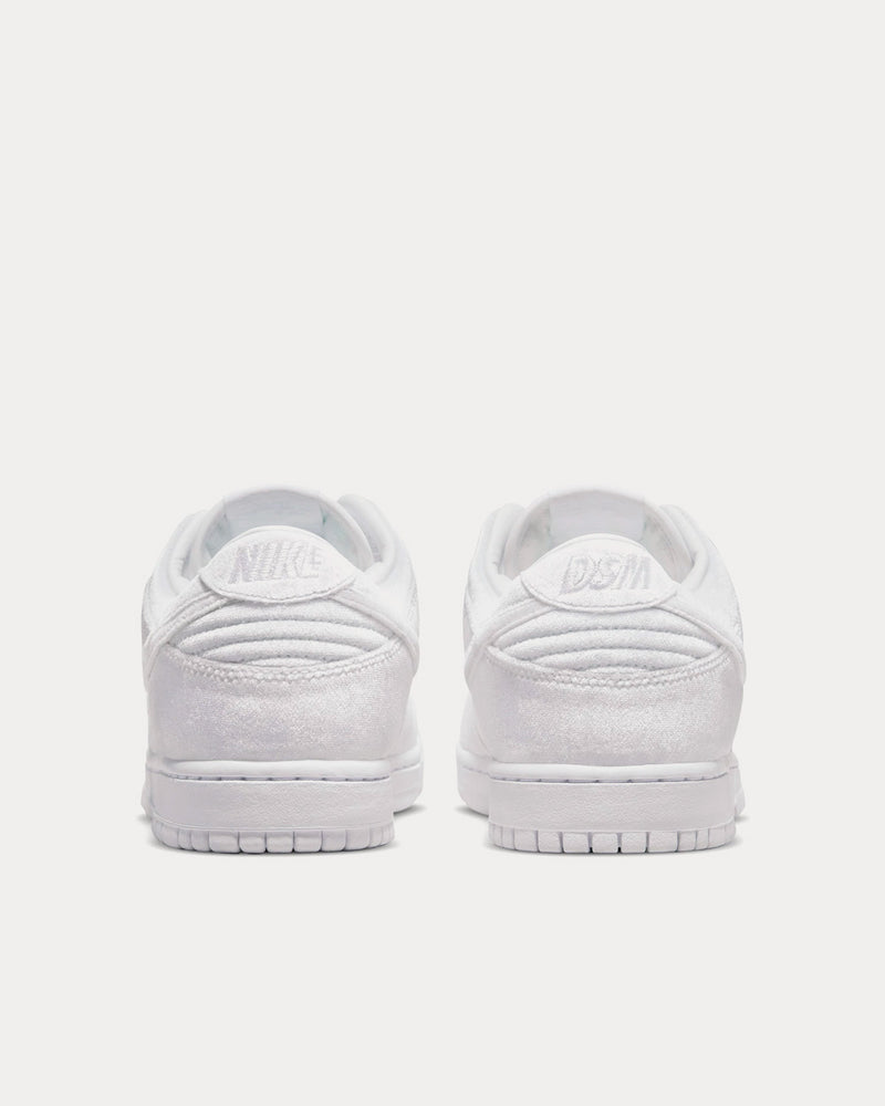 Nike x Comme des Garçons Dunk Low Velvet White Low Top Sneakers - 4