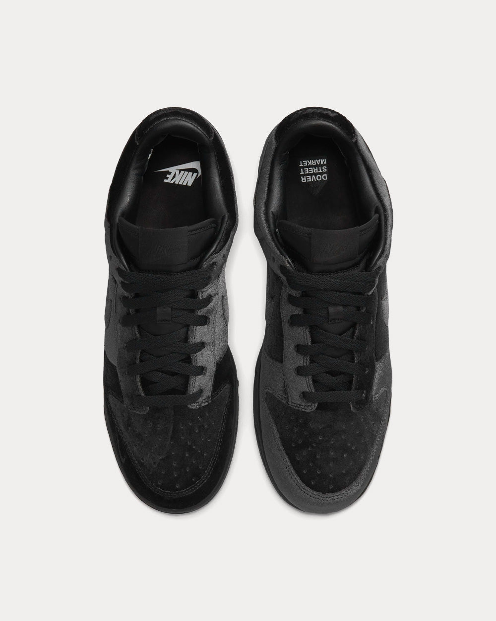 Nike x Comme des Garçons Dunk Low Velvet Black Low Top Sneakers - 2