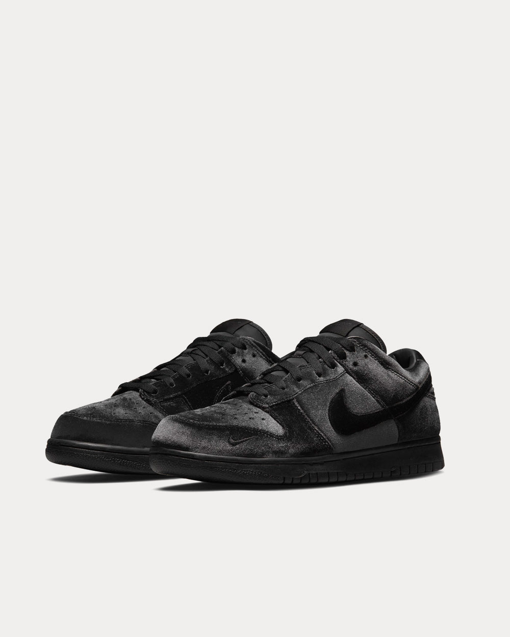 Nike x Comme des Garçons Dunk Low Velvet Black Low Top Sneakers - 3