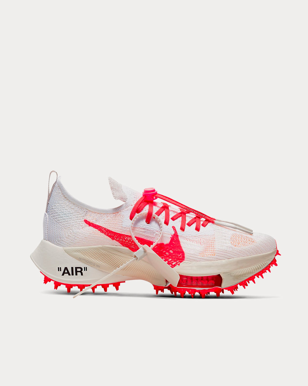 Nike x Off-White Air Zoom Tempo NEXT% White / Solar Red Low Top ...