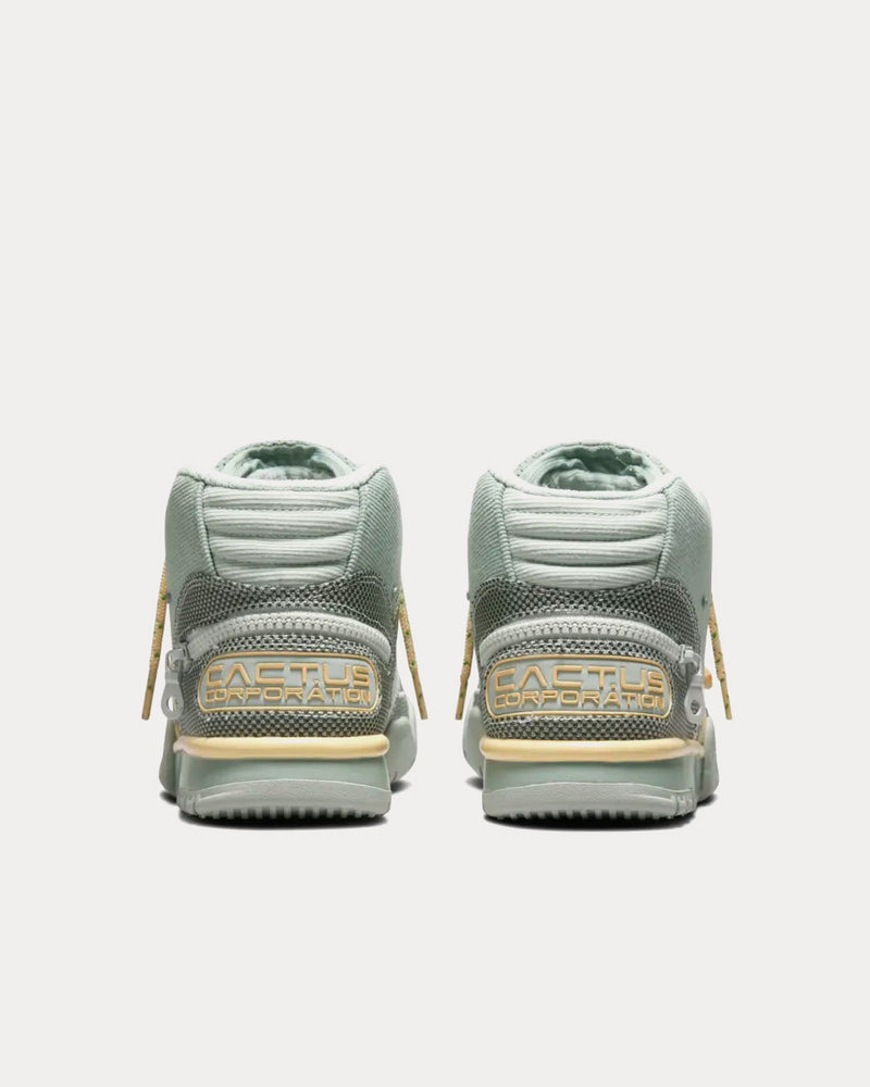 Nike x Travis Scott Air Trainer 1 Grey Haze and Dusty Sage High Top Sneakers - 4