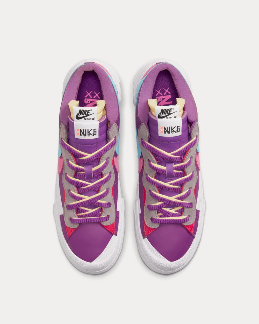 Nike x sacai x KAWS Blazer Low Purple Dusk Low Top Sneakers - 2