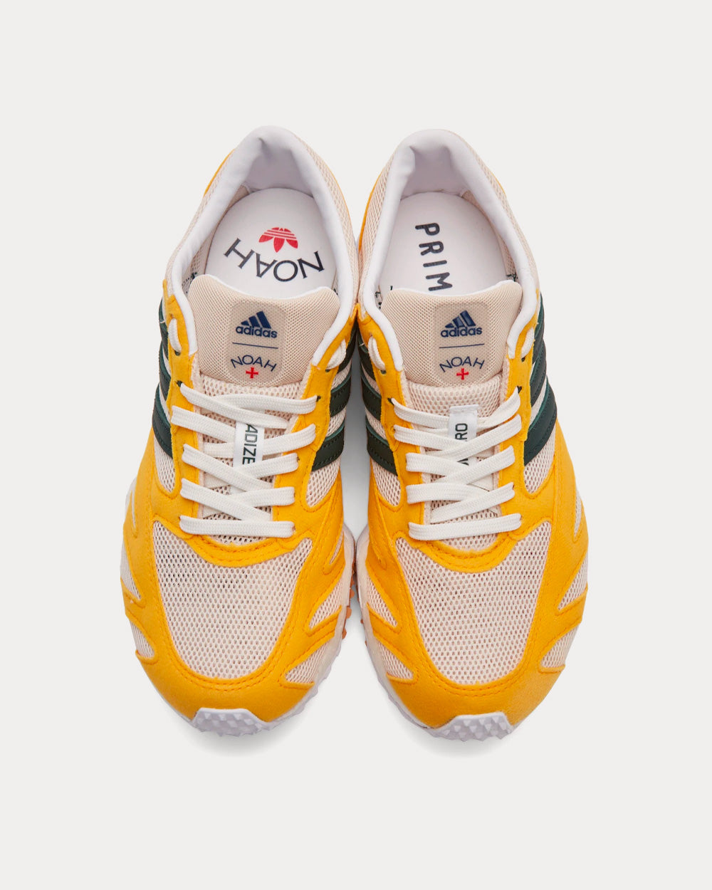 Adidas x Noah Lab Race Ecru / Solar Yellow / Green Running Shoes - 2