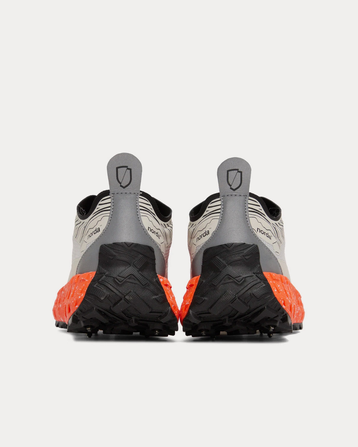 Norda 001 G+ Spike Off-White / Orange Running Shoes - 3