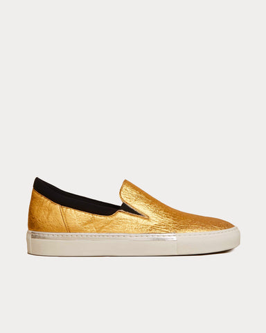 O2 Monde Greta Vegan Gold Slip On Sneakers