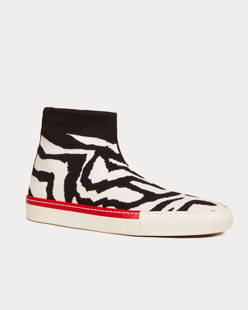 O2 Monde Isra Vegan Recycled Zebra High Top Sneakers - 2