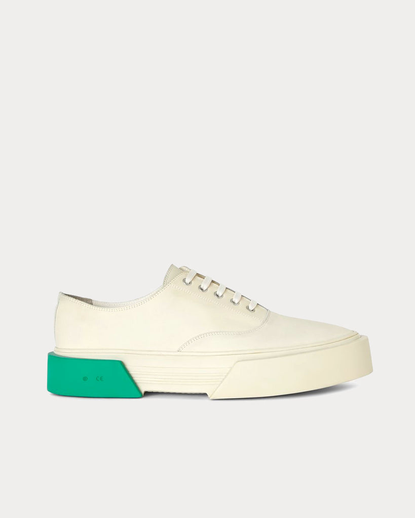 OAMC Inflate Plimsole Natural White / Green Low Top Sneakers