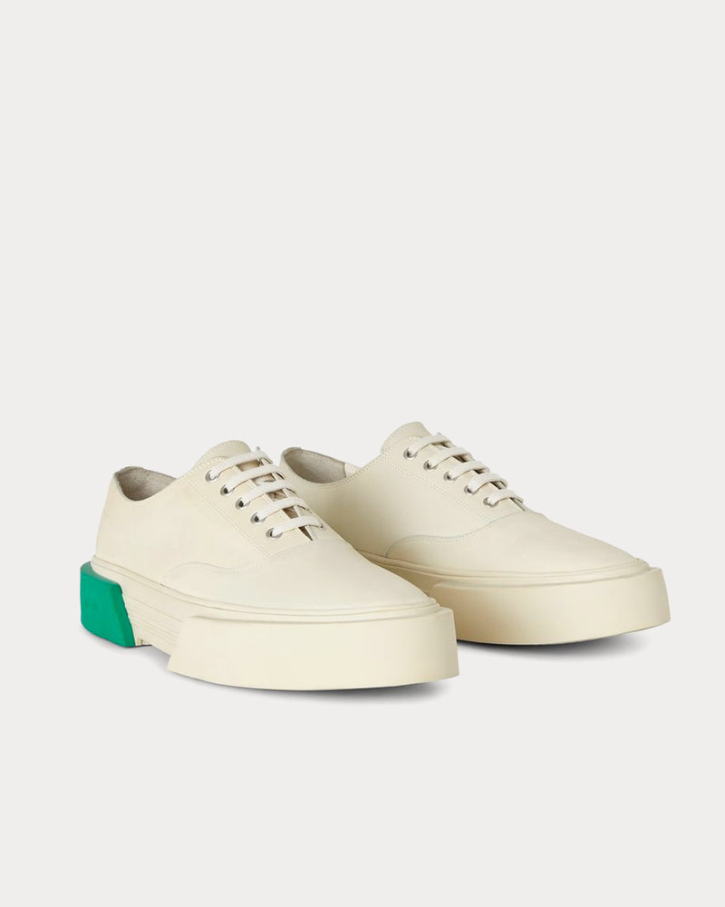 OAMC Inflate Plimsole Natural White / Green Low Top Sneakers - 3