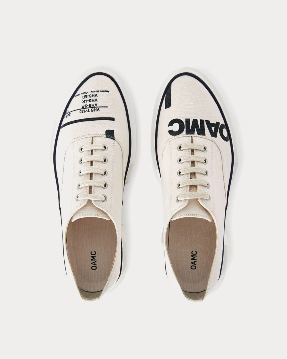 OAMC Inflate Plimsole Natural White Low Top Sneakers - Sneak in Peace