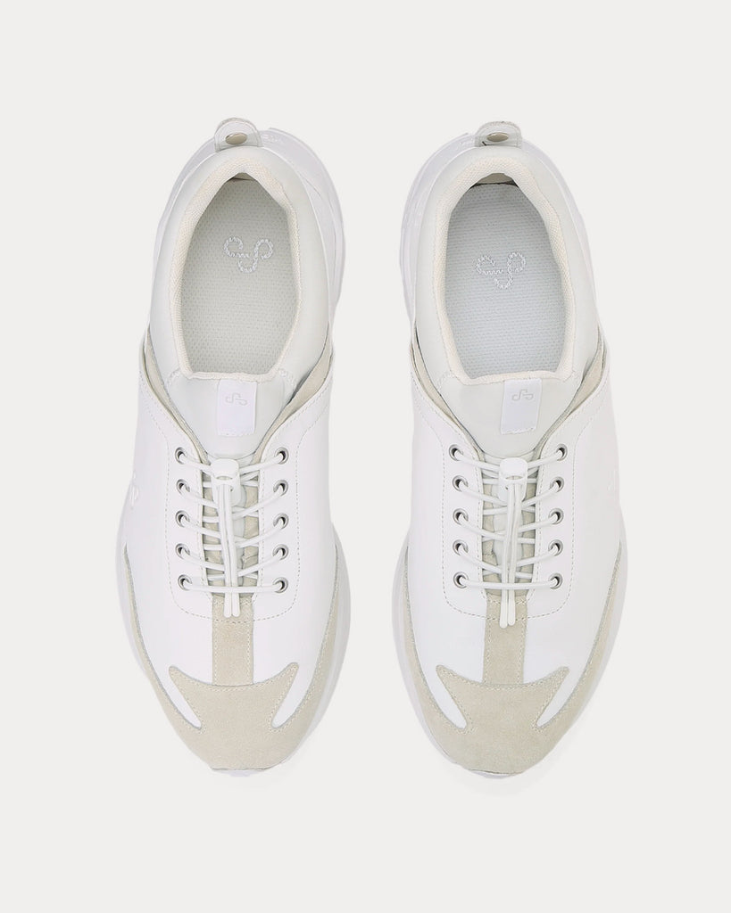 OAO Mona White Low Top Sneakers - Sneak in Peace