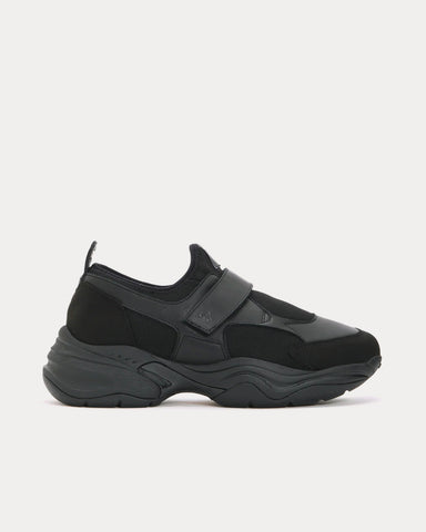 OAO Wovent Black Slip On Sneakers