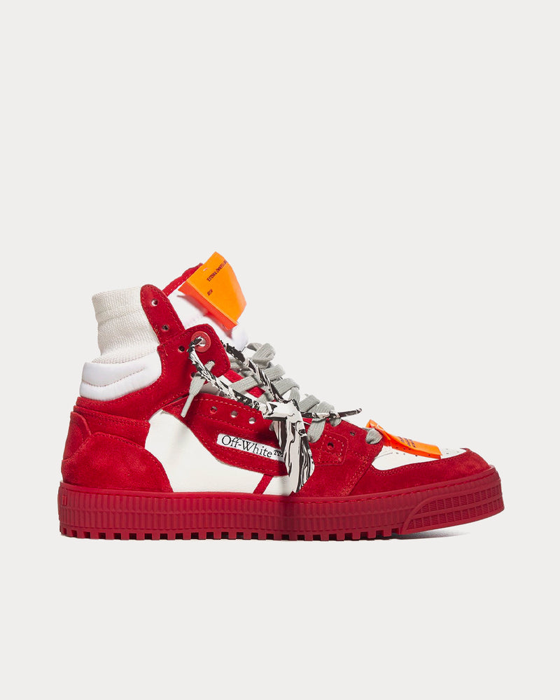 Off-White Off-Court 3.0 Red / White High Top Sneakers - 1