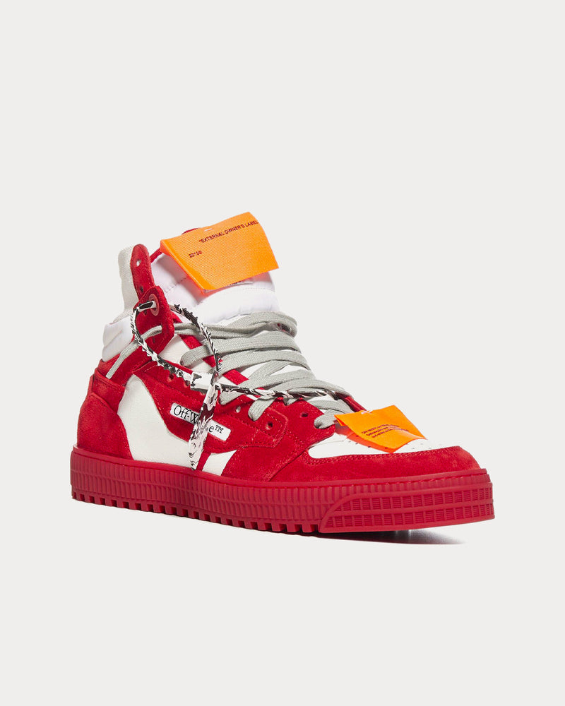 Off-White Off-Court 3.0 Red / White High Top Sneakers - 2