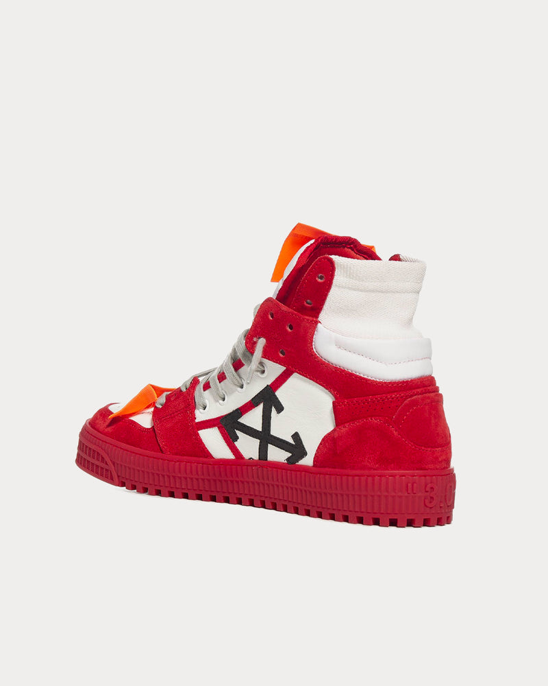 Off-White Off-Court 3.0 Red / White High Top Sneakers - 3