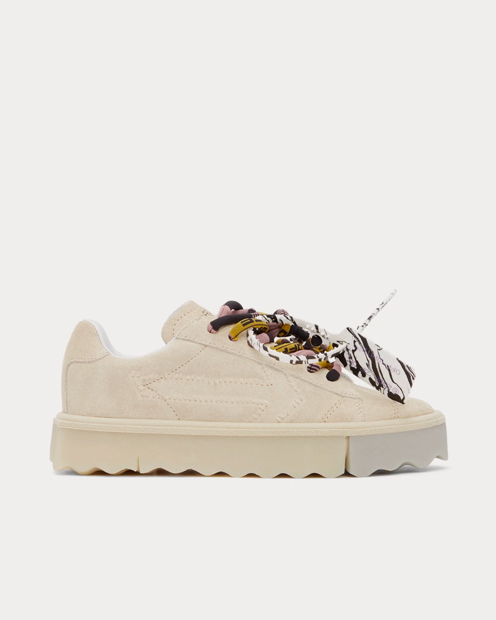 Off-White Sponge Beige Low Top Sneakers - 1