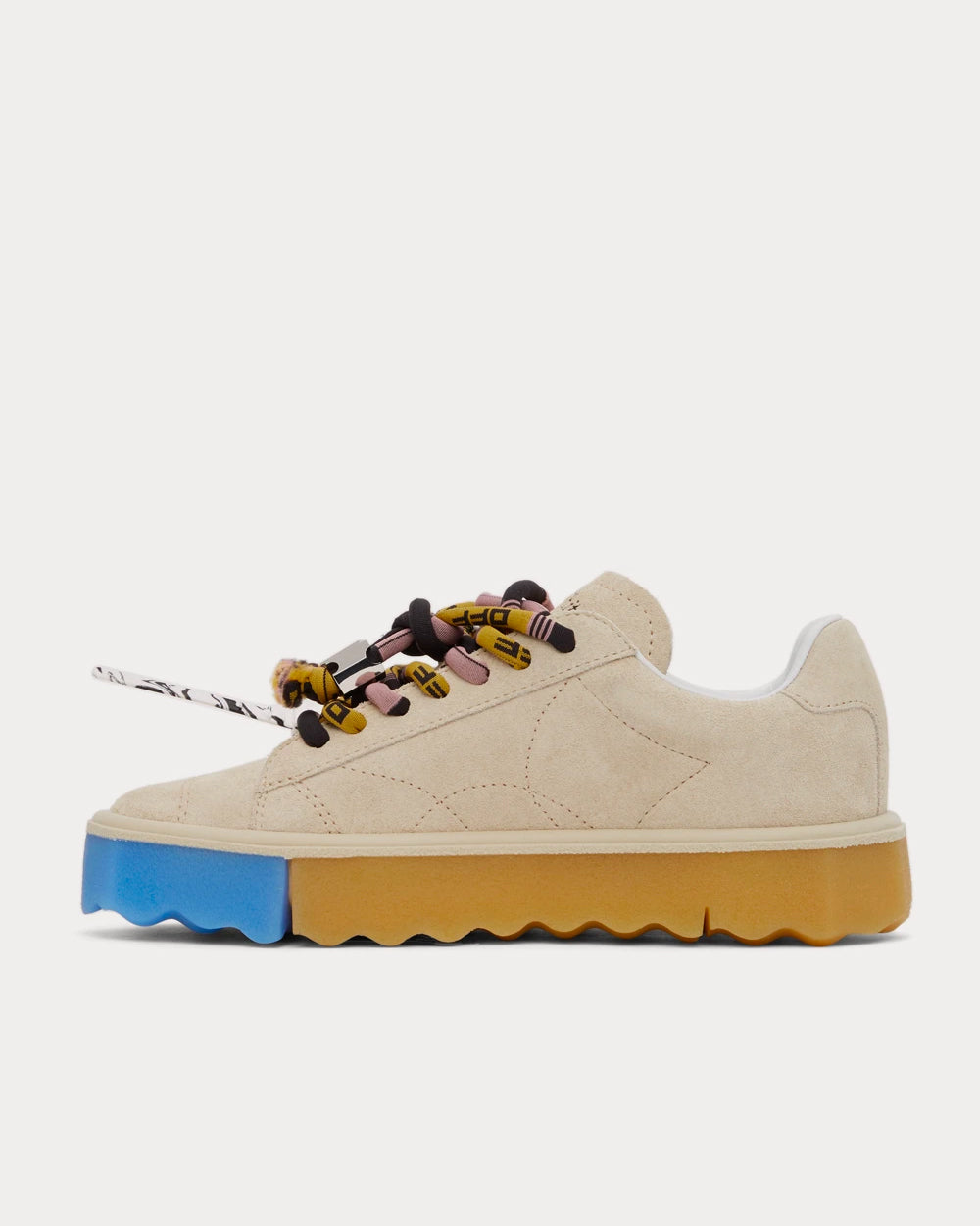 Off-White Sponge Beige Low Top Sneakers - 3