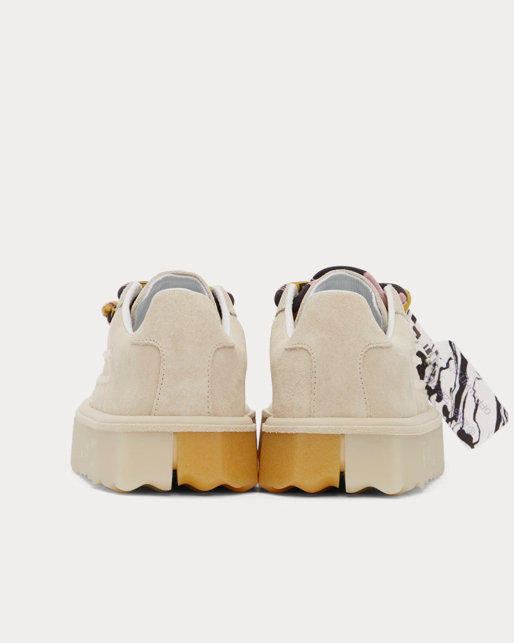 Off-White Sponge Beige Low Top Sneakers - 5