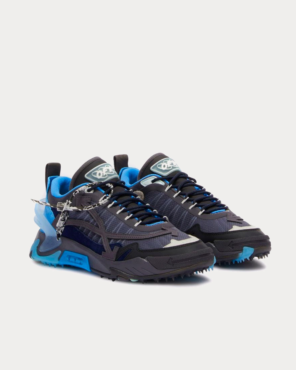 Off White ODSY 2000 Blue Black Low Top Sneakers Sneak in Peace