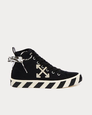 Off-White Mid Vulcanized Black High Top Sneakers