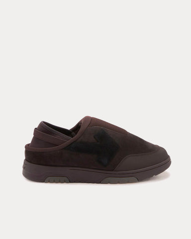 Off-White Mule Out Of Office Brown / Black Slip Ons