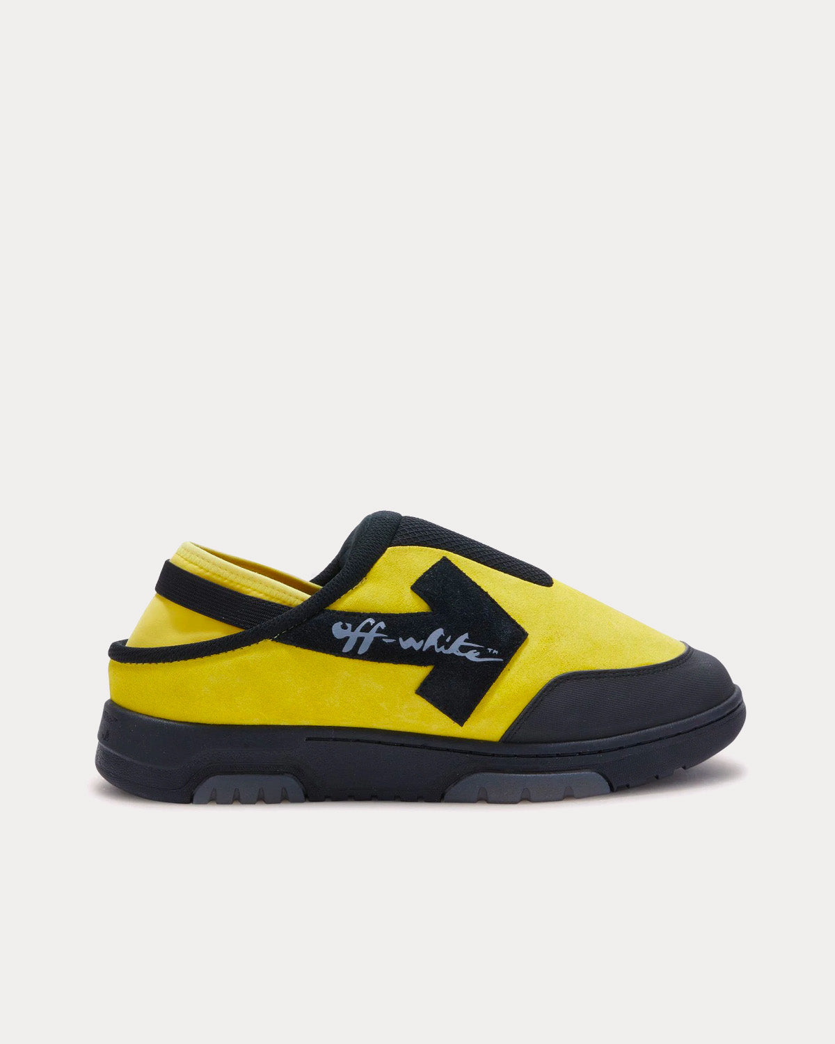 Off-White Mule Out Of Office Yellow / Black Slip Ons - 1