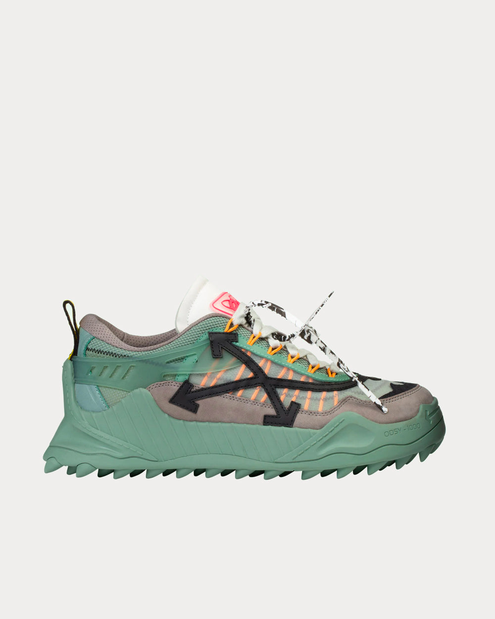 Off-White ODSY-1000 Green / Taupe Low Top Sneakers - 1