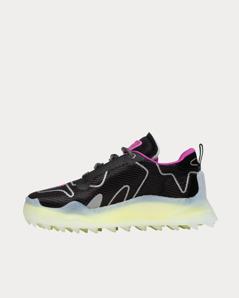 Off-White ODSY-1000 Trasparent Fuchsia Low Top Sneakers - 3