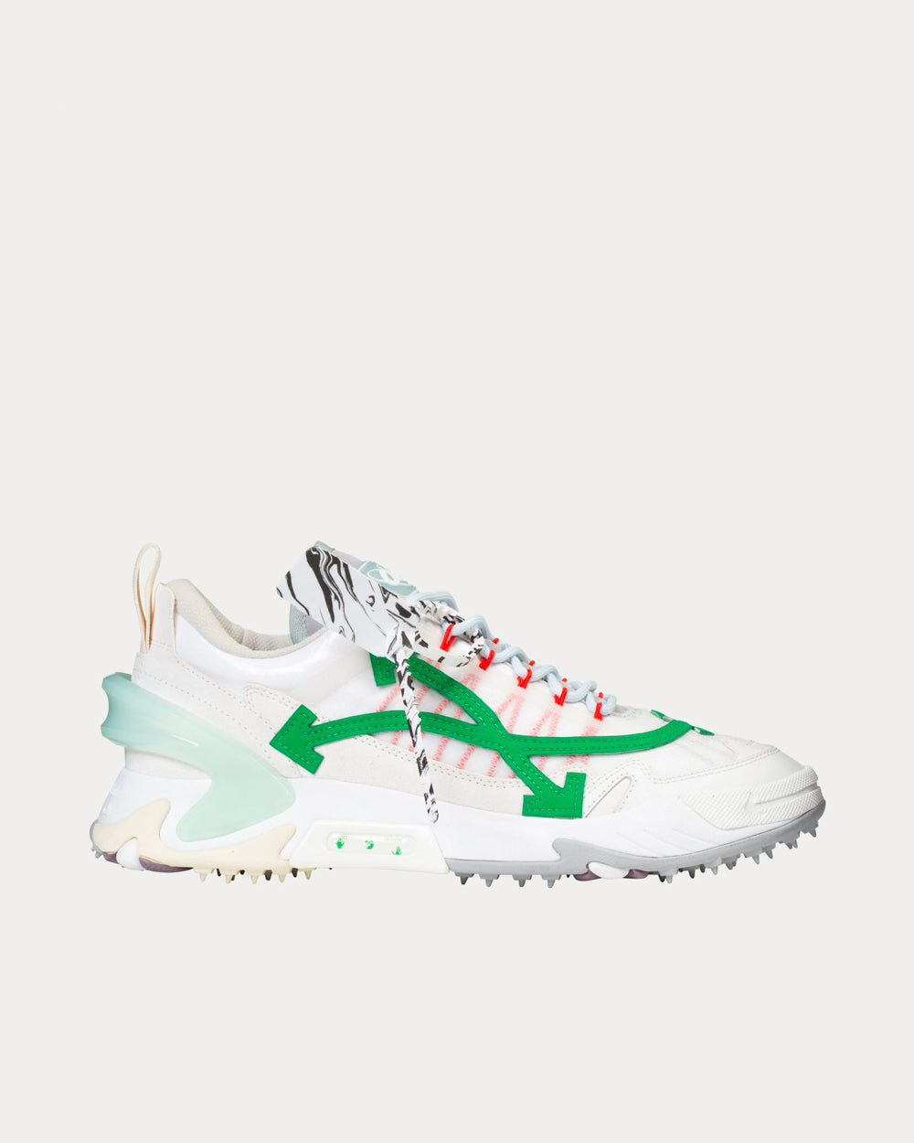 Off-White - ODSY-2000 White Green Low Top Sneakers