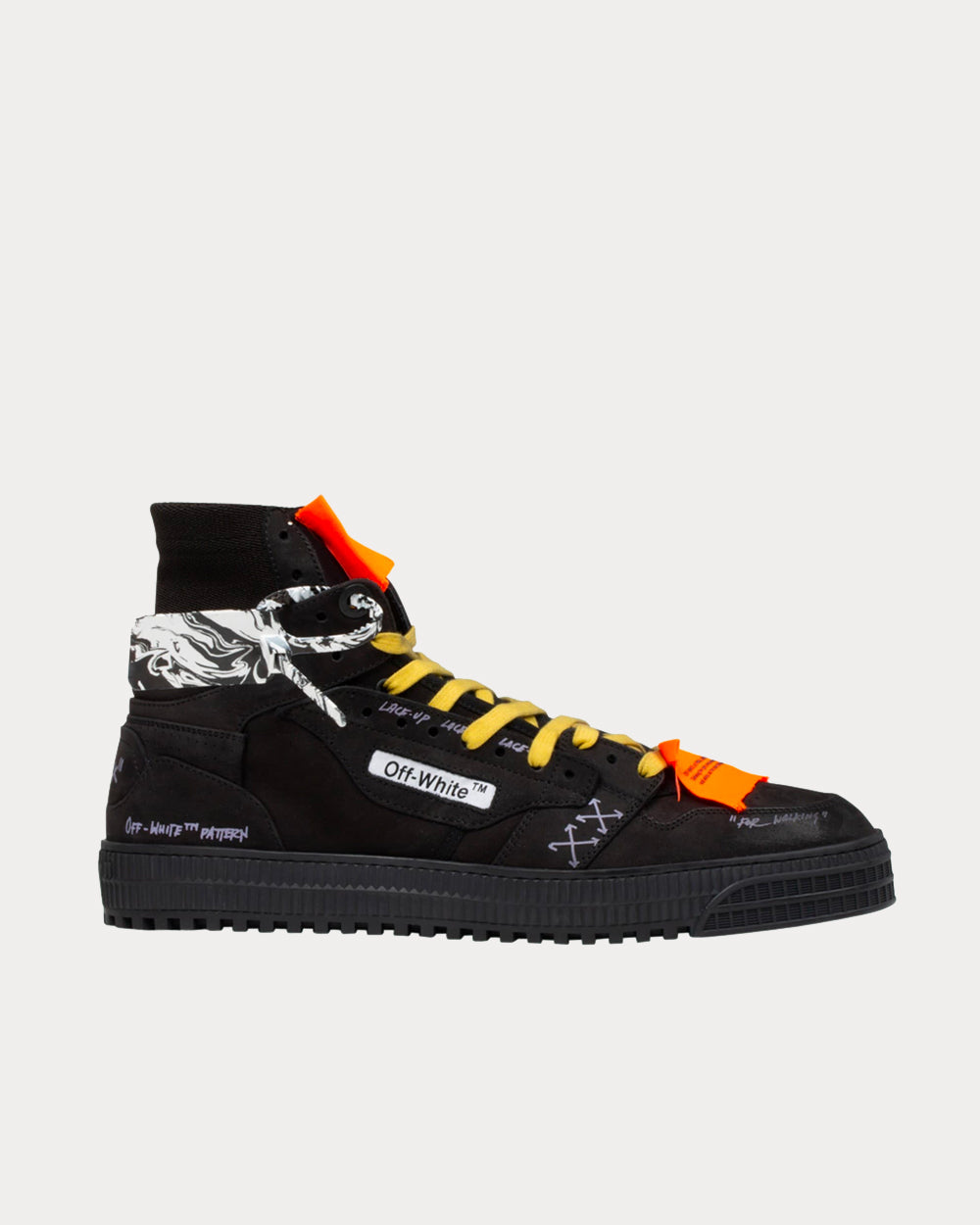 Off-White OFF-COURT 3.0 Black Black High Top Sneakers - 1