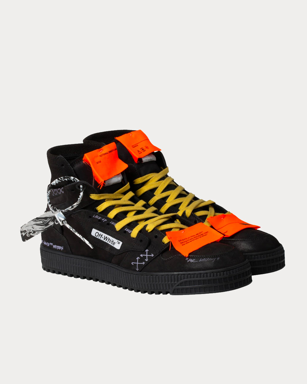 Off-White OFF-COURT 3.0 Black Black High Top Sneakers - 2