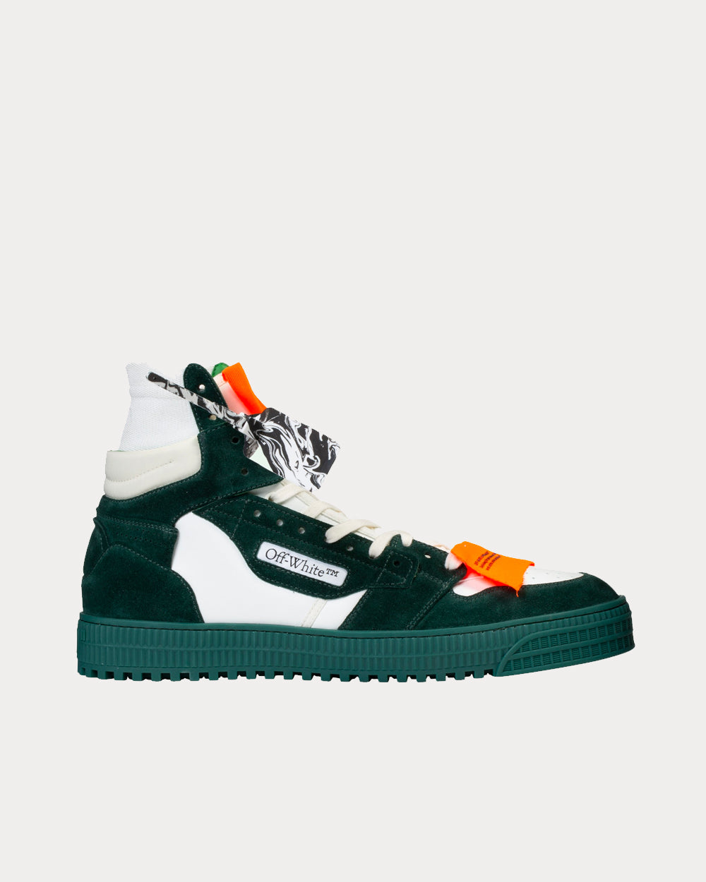 OFF-WHITE Sneakers Shoes Virgil Off-Court 3.0 High White Green Women Sz 36  NIB