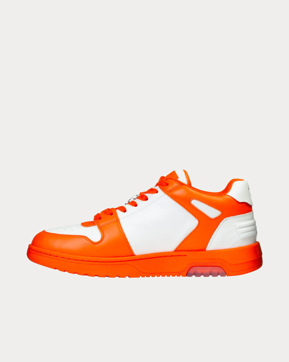 OFF-WHITE Out Of Office OOO Low Tops White Orange Blue Contrast Stitching