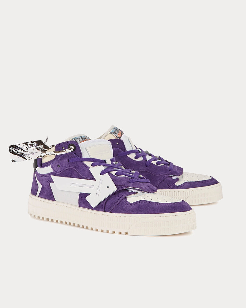 Off-White Off-Court 3.0 White & Purple Low Top Sneakers - Sneak in Peace