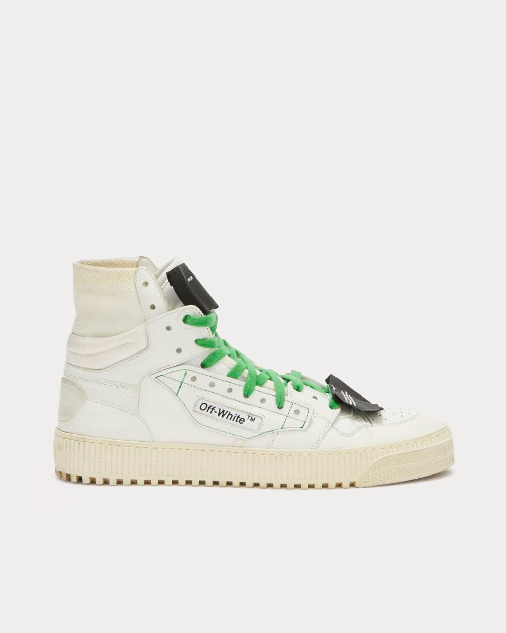 Off-White Off-Court 3.0 White / Green High Top Sneakers - 1