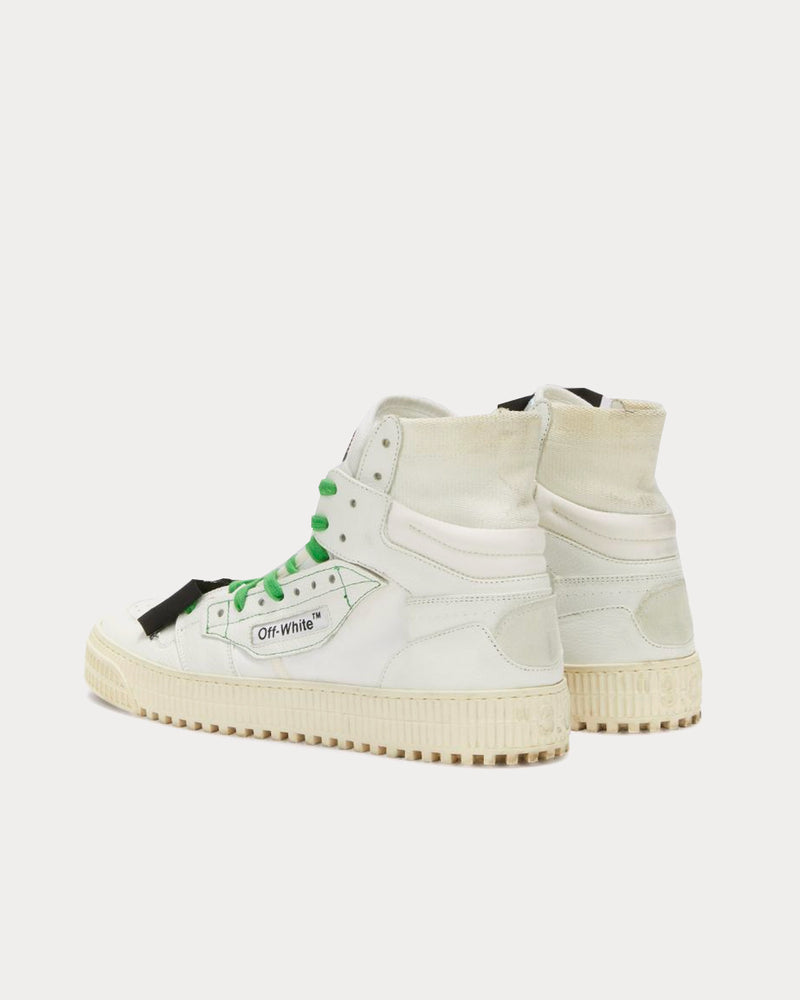 Off-White Off-Court 3.0 White / Green High Top Sneakers - 3