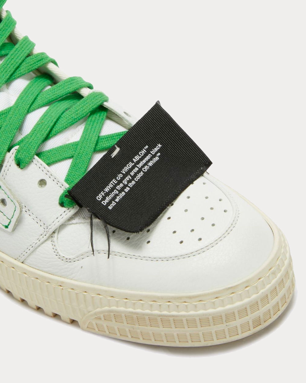 Off-White Off-Court 3.0 White / Green High Top Sneakers - 5