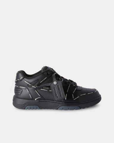 Off-White Ooo Low Sartorial Stitching Black Low Top Sneakers