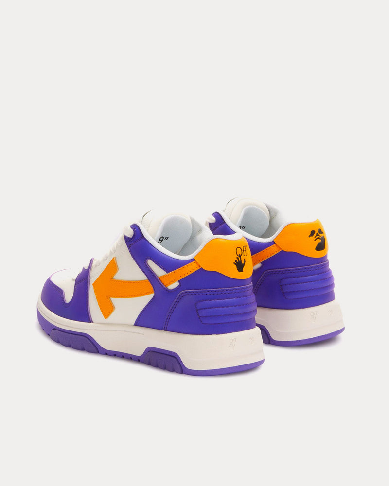 Off-White Out Of Office Purple / Yellow Low Top Sneakers - 4