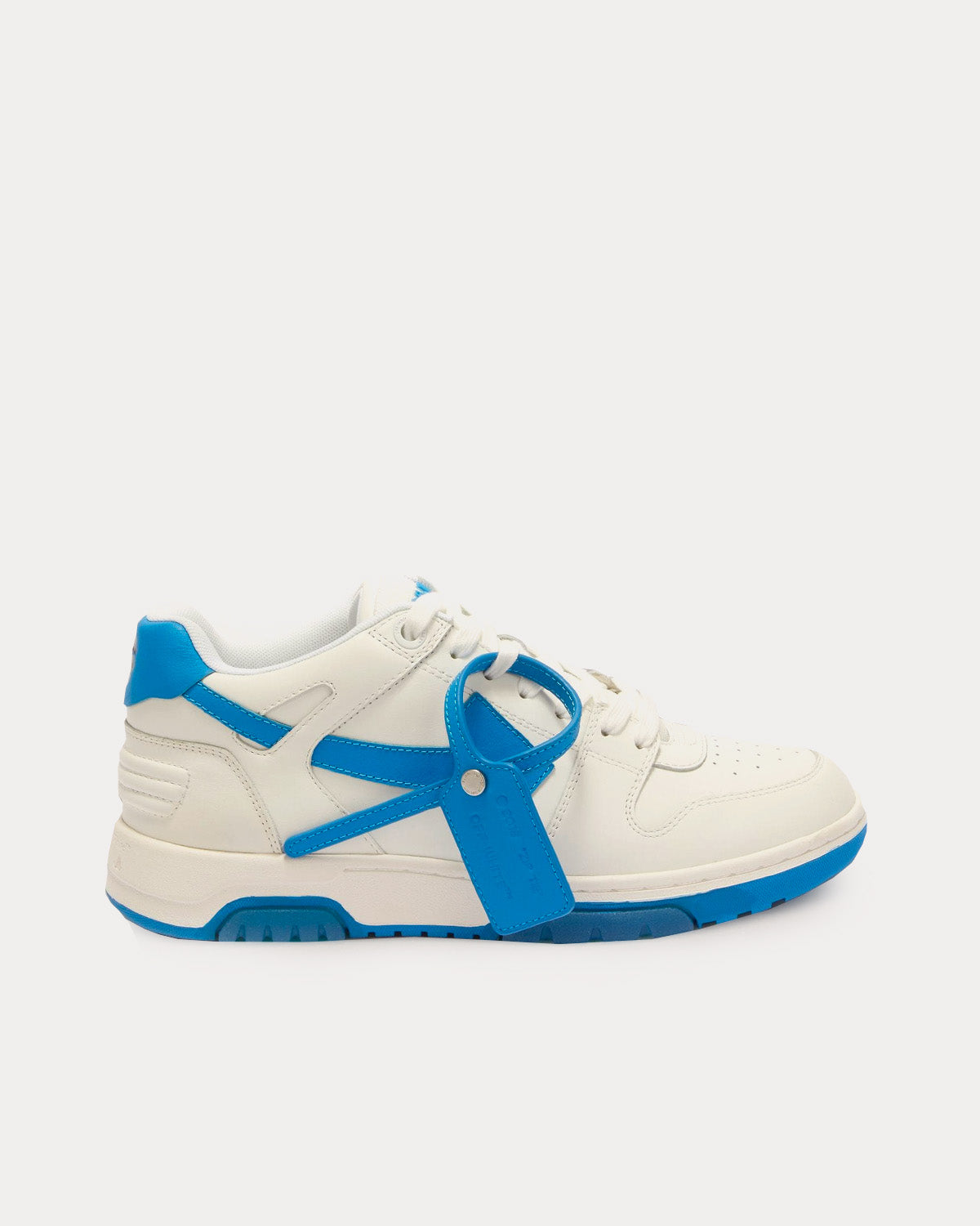 Off-White Out Of Office Calf Leather White / Blue Low Top Sneakers - 1