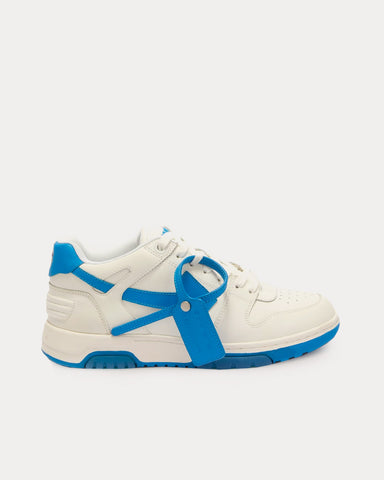 Off-White Out Of Office Calf Leather White / Blue Low Top Sneakers