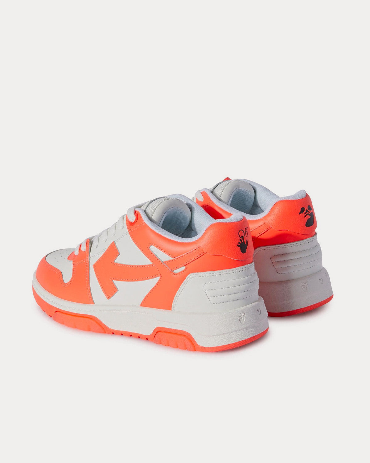 Off-White Out Of Office Calf Leather White / Orange Low Top Sneakers - 4