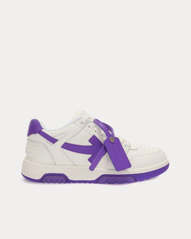 Off-White Out Of Office Calf Leather White / Violet Low Top Sneakers