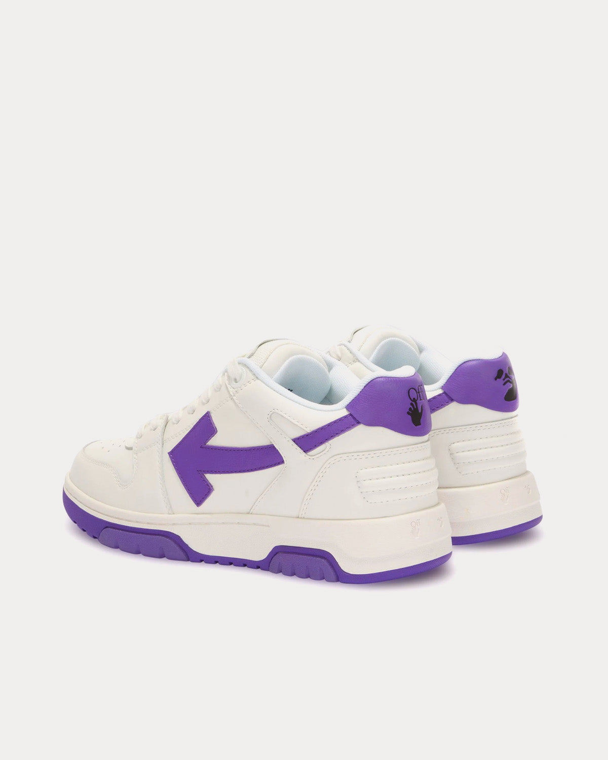 Off-White Out Of Office Calf Leather White / Violet Low Top Sneakers - 4