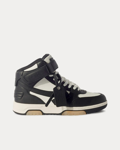 Off-White Out Of Office Lea Black / White Mid Top Sneakers