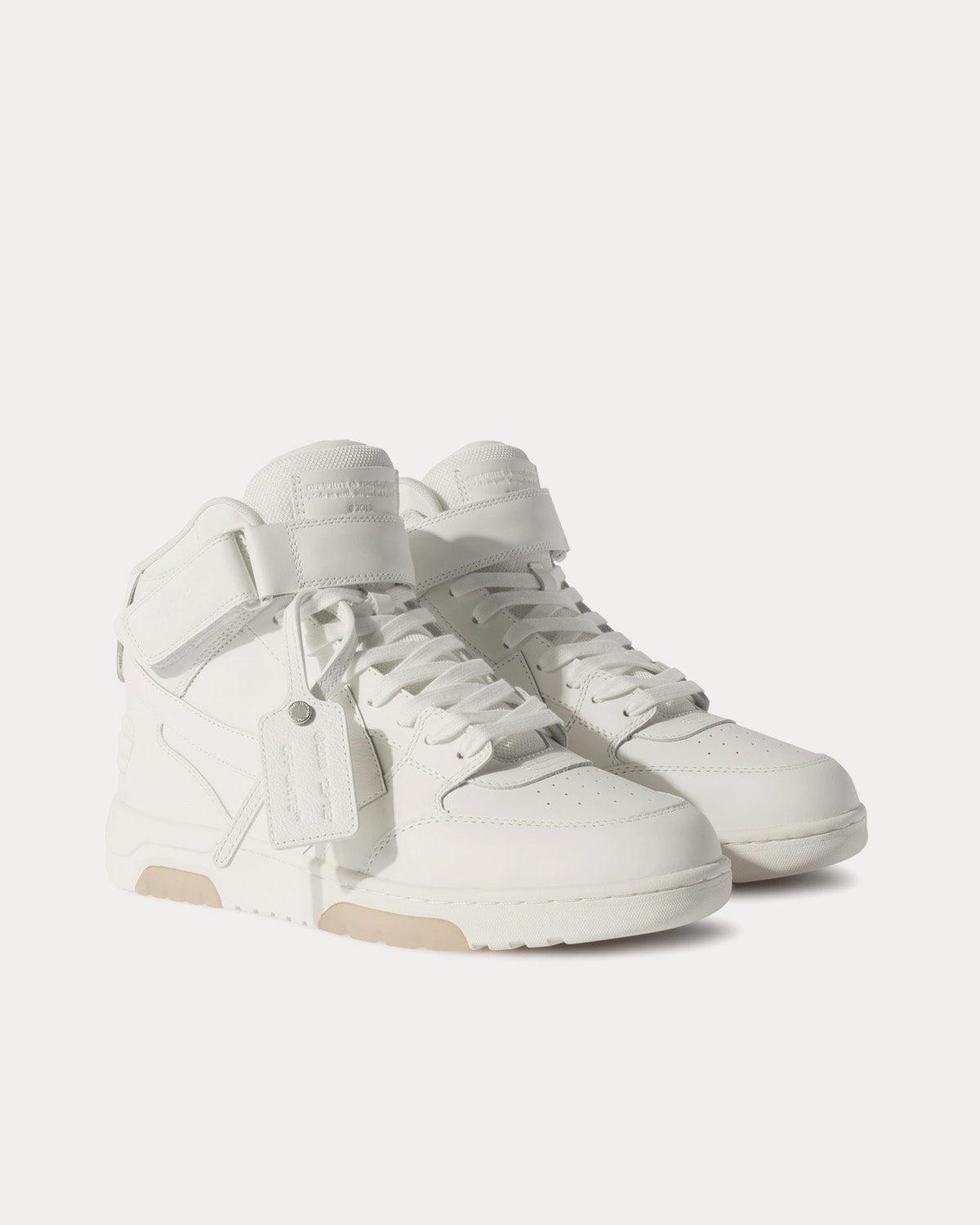 Off-White Out Of Office Lea White / White Mid Top Sneakers - 3