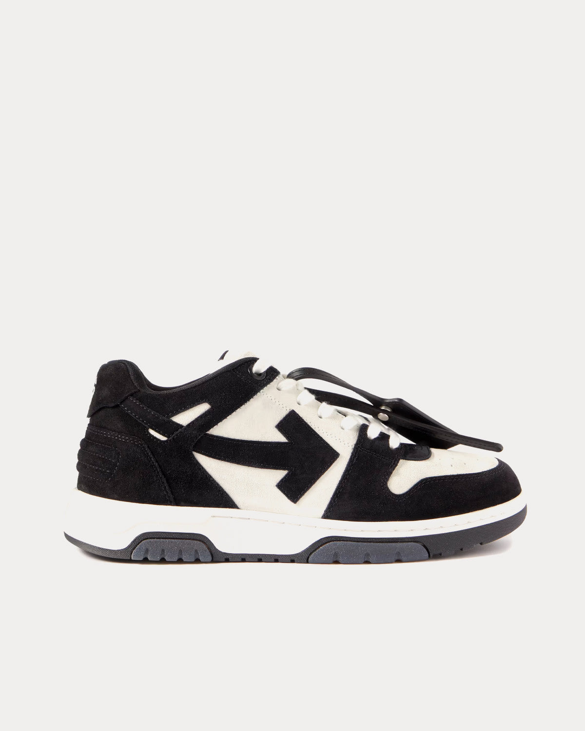 Off-White Out Of Office Calf Leather Black / White Low Top Sneakers - 1